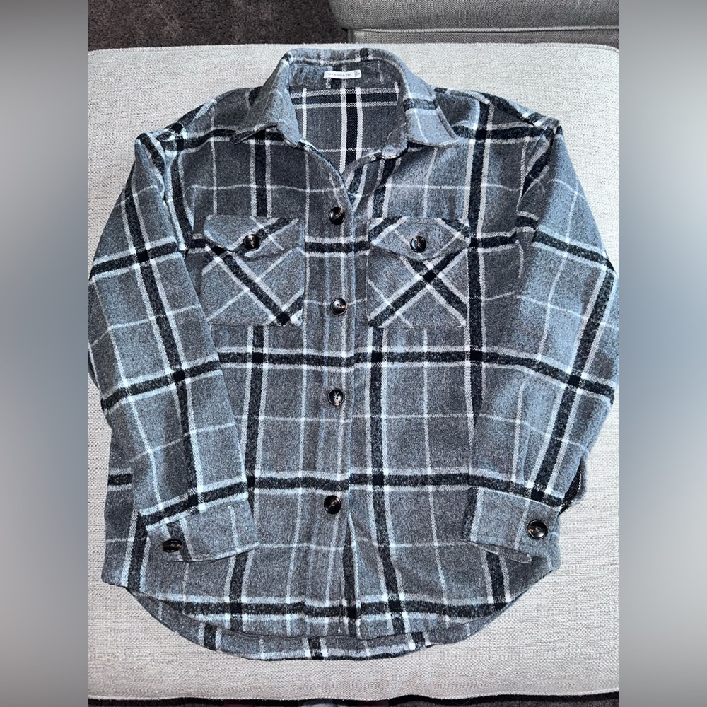 Black-Gray- White Shacket